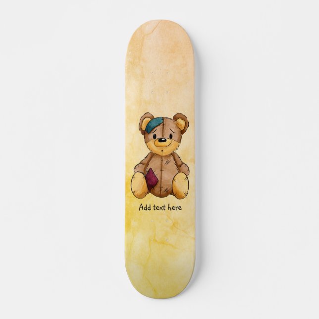Rag Doll Bear Personalized Skateboard (Front)