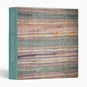 Rag Rug Style Recipe Book Binder