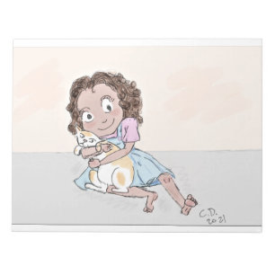 ragamuffins with background Tails&Tots Notepad