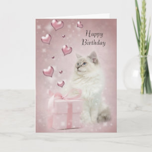 Ragdoll Birthday Card