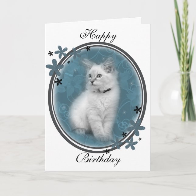 Ragdoll birthday card (Front)