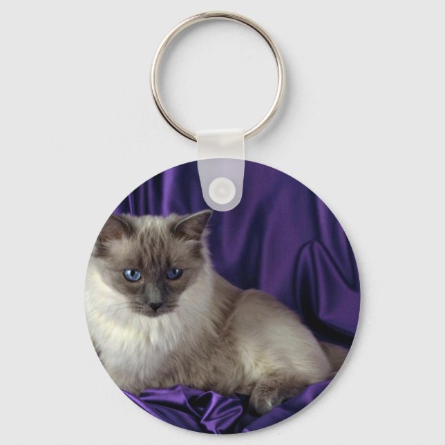 Ragdoll, blue point keychain (Front)