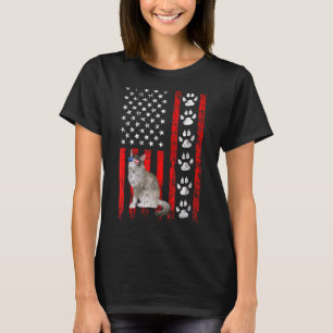 Ragdoll Cat 4th Of July Patriotic American Flag Pa T-Shirt