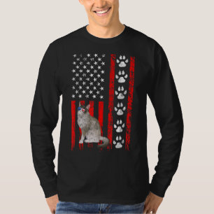 Ragdoll Cat 4th Of July Patriotic American Flag Pa T-Shirt