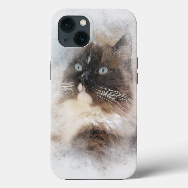  Ragdoll Cat Abstract Case-Mate iPhone Case (Back)