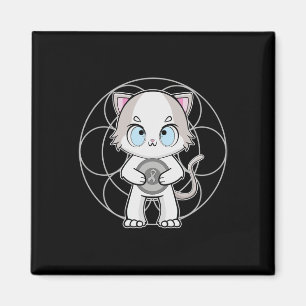 Ragdoll Cat Anime Kitten Dyslexia Awareness  Magnet