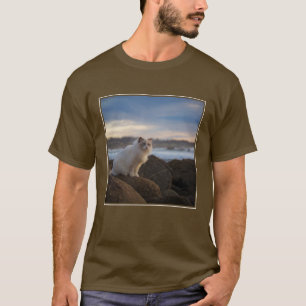 Ragdoll Cat At The Beach T-Shirt