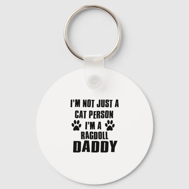 Ragdoll cat Designs Keychain (Front)