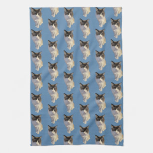 Ragdoll cat, Dusty Blue Kitchen Towel