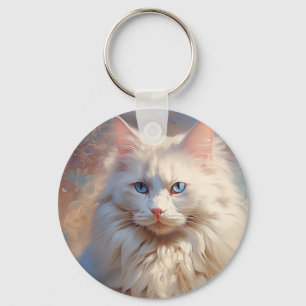 Ragdoll cat keychain