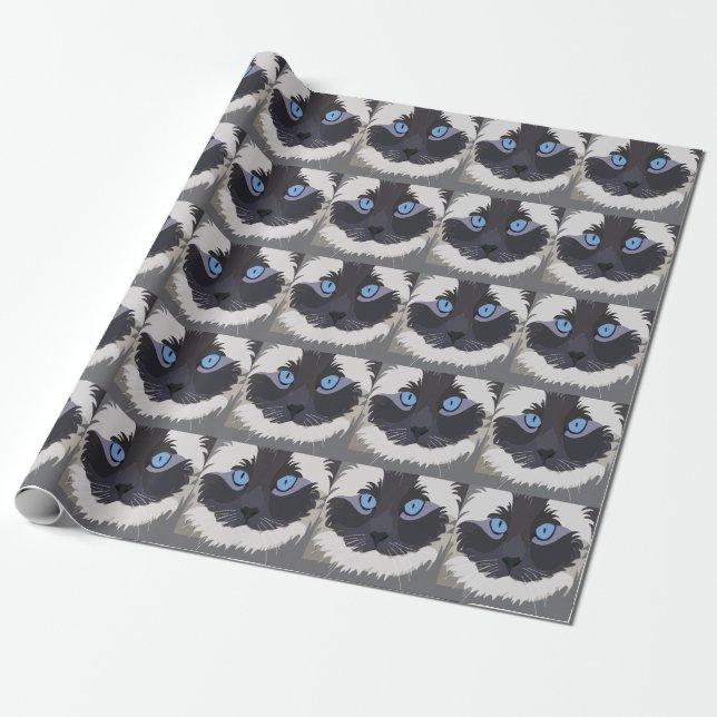 Ragdoll Cat Kitty Ragdoll  Wrapping Paper (Unrolled)