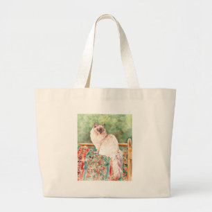 "Ragdoll" cat Large Tote Bag