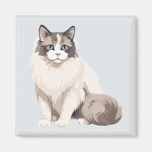 Ragdoll Cat Magnet (Front)