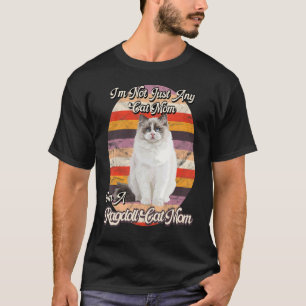 Ragdoll Cat Mom Kitten Breeders Owners Retro Vinta T-Shirt