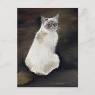 Ragdoll Cat Original Art Postcard