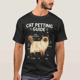 Ragdoll Cat Petting Guide Funny Cat Lover  T-Shirt