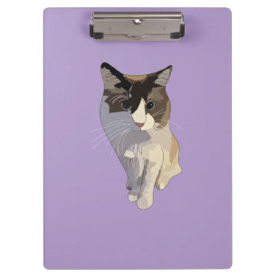 Ragdoll cat, Purple Clipboard