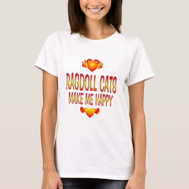 Ragdoll Cat T-Shirt (Front)