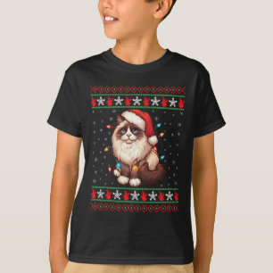 Ragdoll Cat Ugly Christmas Ragdoll Cat Xmas Lighti T-Shirt