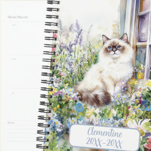 Ragdoll Cat Undated Appointment Book Diary Planner