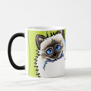 Ragdoll Cats Pair of Dolls Off-Leash Art™ Magic Mug