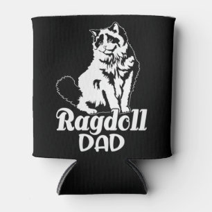 Ragdoll Dad, Funny Ragdoll Cat Lover Dad Presents Can Cooler