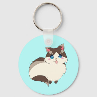 Ragdoll for Life Keychain