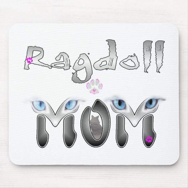 Ragdoll Mom Gifts Mouse Pad (Front)