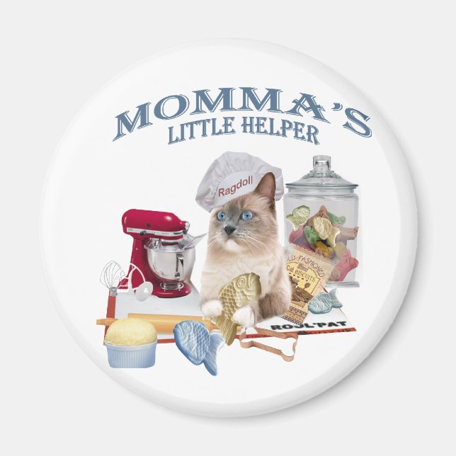 Ragdoll Momma's Helper magnet (Front)
