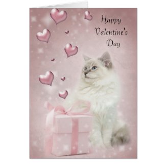 Ragdoll valentine's card