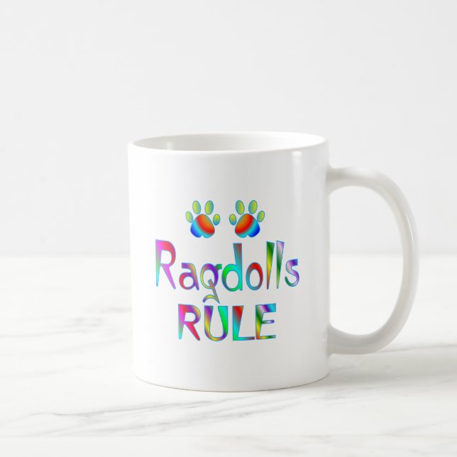 Ragdolls Rule Coffee Mug (Right)