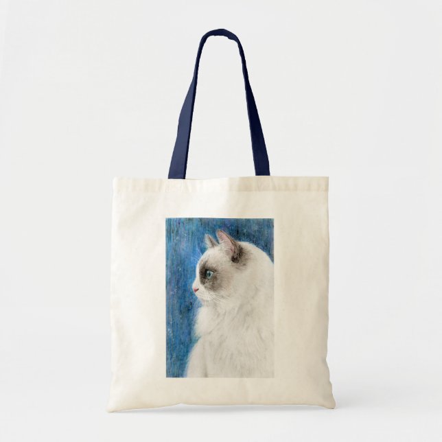 Ragdoll's Side Face Art Toot Tote Bag (Front)
