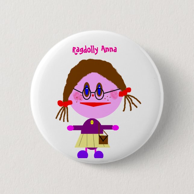 Ragdolly Anna 2 Inch Round Button (Front)