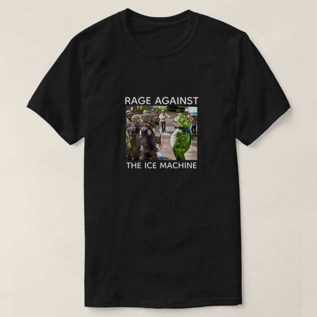 RAGE AGAINST THE ICE MACHINE T-Shirt (Design Front)