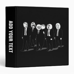 rage comic meme faces walking binder