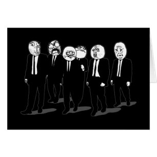 rage comique visages marchant