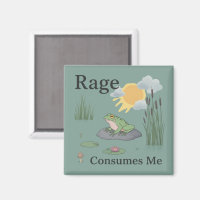 Rage Consumes Me Frog Pond Meme Frog Vintage Style