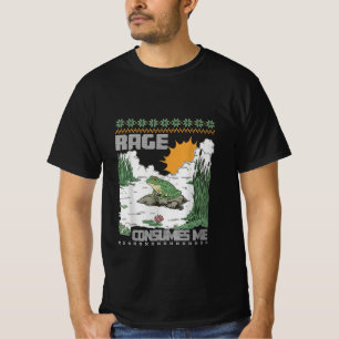 Rage Consumes Me Funny Frog Meme Retro Humor Joke T-Shirt