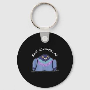 Rage Consumes Me Funny Geon Meme Hand Drawn  Keychain