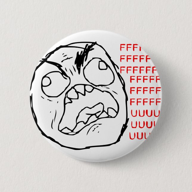 Rage Face Original 2 Inch Round Button (Front)
