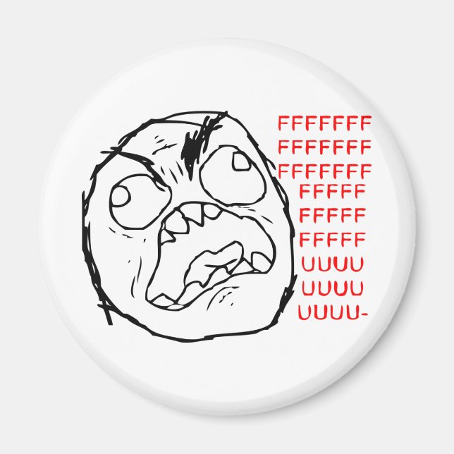 Rage Face Original Magnet (Front)