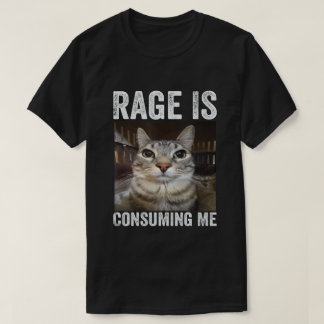 Rage Is Consuming Me Cat Meme T-Shirt