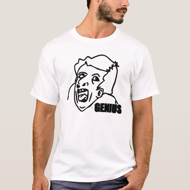 rage meme genius T-Shirt (Front)