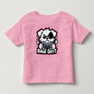 Rage Quit Gaming Dog Shirt - Funny Gamer Gift for