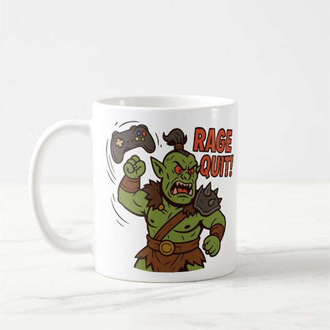 Rage Quit Mug D&D Barbarian Funny Cadeau (Gauche)