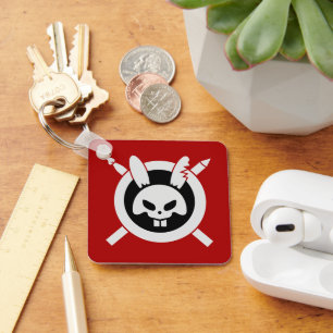 Rage Rabbit Logo Keychain