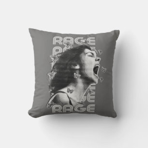 Rage Throw Pillow