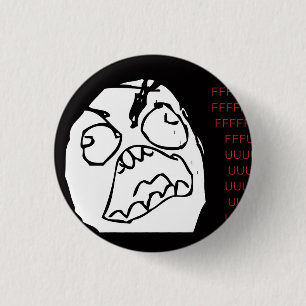 Rage Troll 1 Inch Round Button