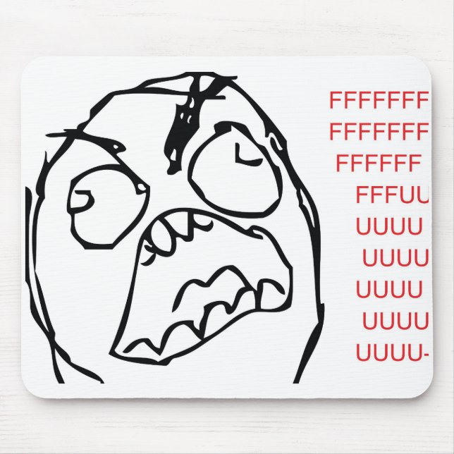 Rage Troll Mouse Pad (Front)