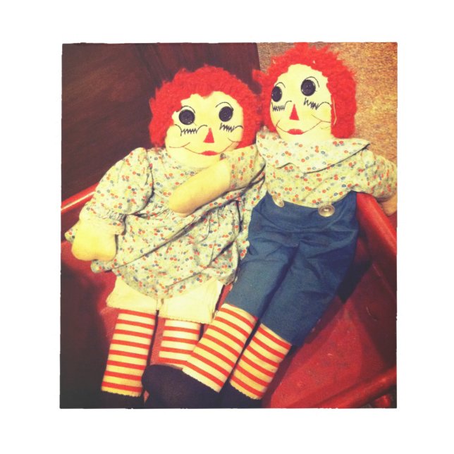 Raggedy Ann and Andy Doll Notepad (Front)